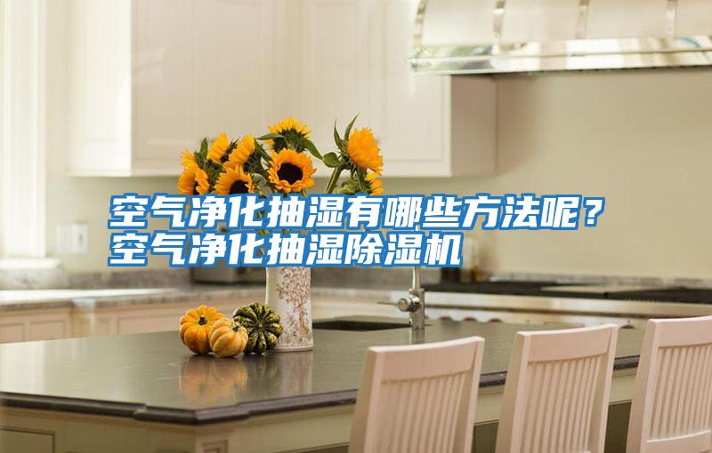 空氣凈化抽濕有哪些方法呢？空氣凈化抽濕除濕機