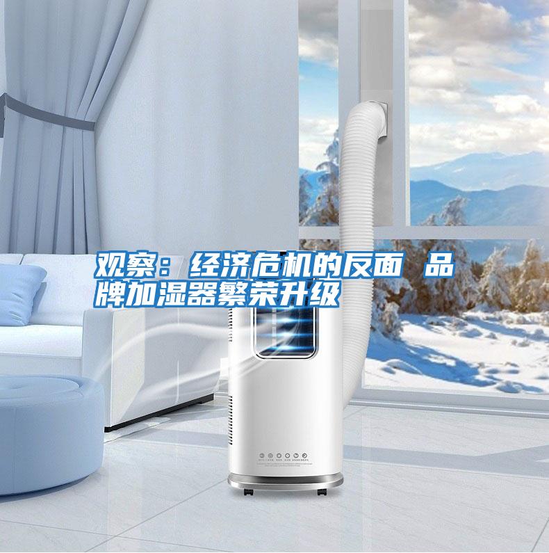 觀(guān)察：經(jīng)濟(jì)危機(jī)的反面 品牌加濕器繁榮升級(jí)