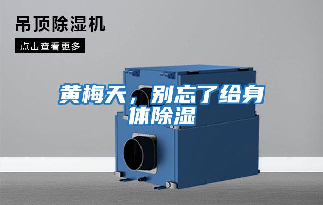 黃梅天，別忘了給身體除濕