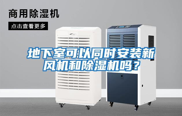 地下室可以同時安裝新風機和除濕機嗎？