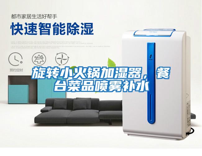 旋轉(zhuǎn)小火鍋加濕器，餐臺菜品噴霧補(bǔ)水