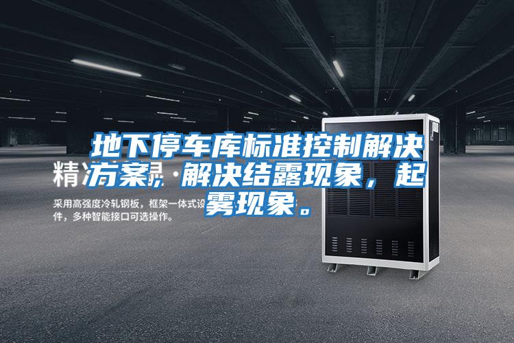 地下停車庫標準控制解決方案，解決結露現象，起霧現象。