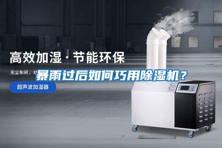 暴雨過后如何巧用除濕機(jī)？