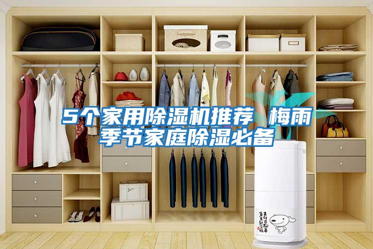 5個家用除濕機推薦 梅雨季節家庭除濕必備
