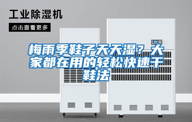 梅雨季鞋子天天濕？大家都在用的輕松快速干鞋法