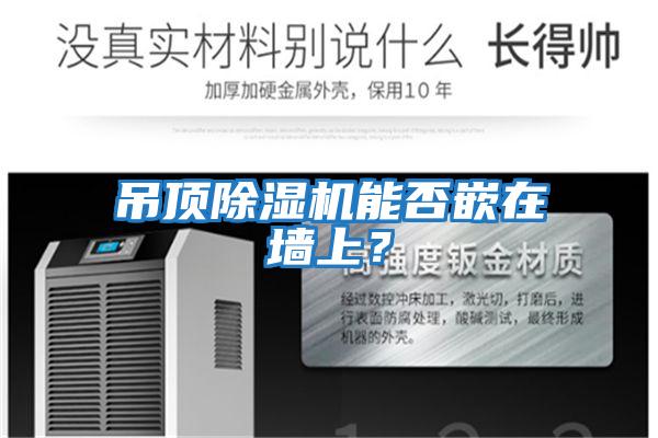 吊頂除濕機能否嵌在墻上？