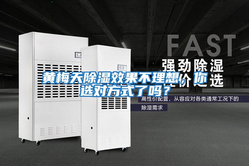 黃梅天除濕效果不理想，你選對方式了嗎？