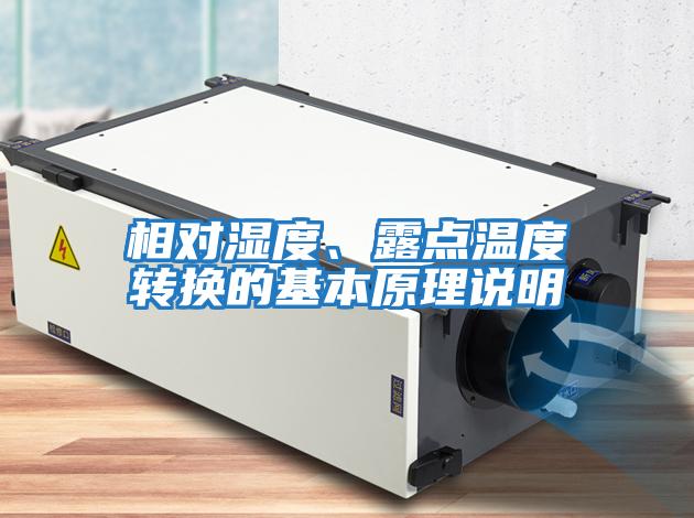 相對濕度、露點溫度轉換的基本原理說明