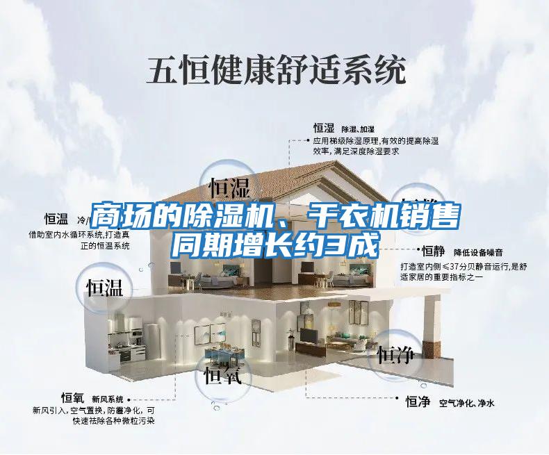 商場的除濕機、干衣機銷售同期增長約3成
