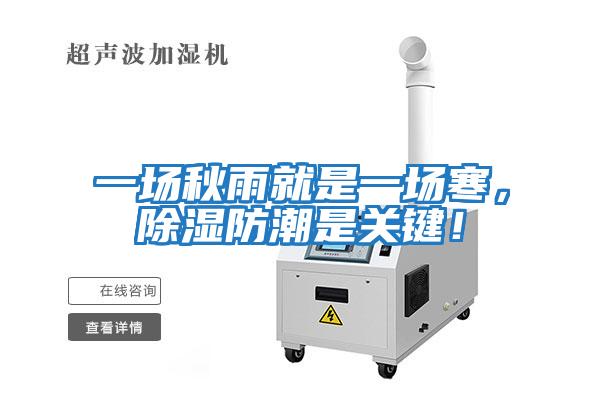 一場(chǎng)秋雨就是一場(chǎng)寒，除濕防潮是關(guān)鍵！