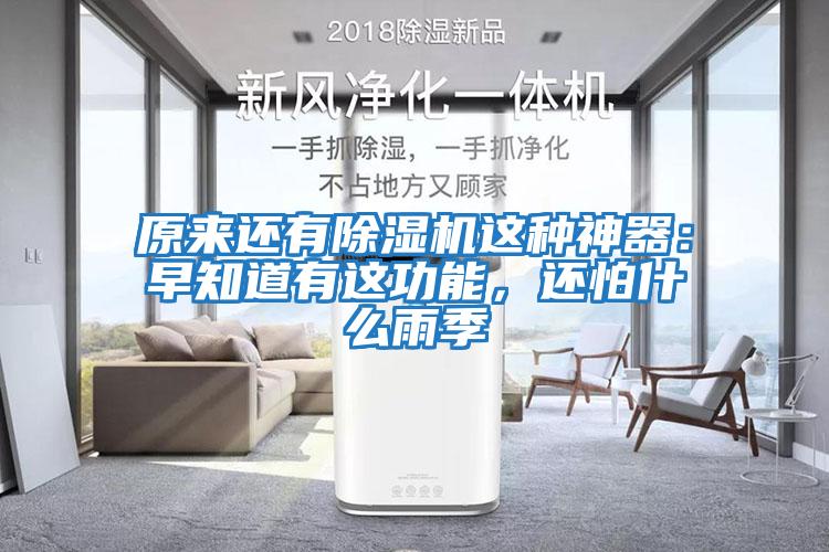 原來還有除濕機這種神器：早知道有這功能，還怕什么雨季
