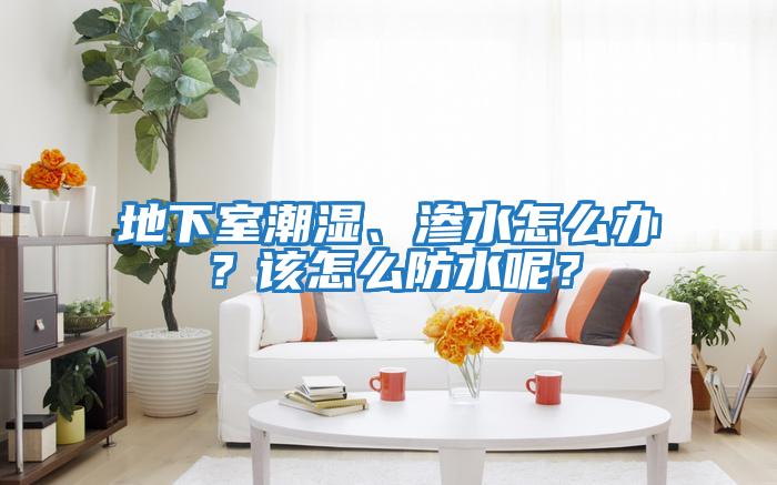 地下室潮濕、滲水怎么辦？該怎么防水呢？