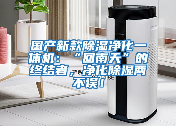 國產新款除濕凈化一體機：“回南天”的終結者，凈化除濕兩不誤！
