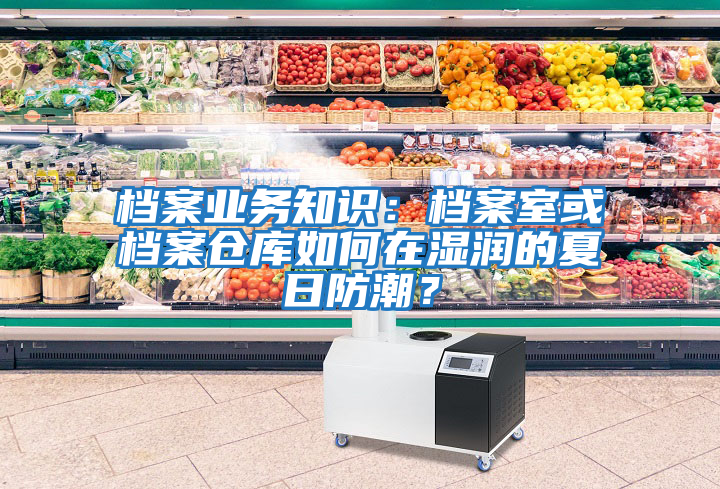檔案業務知識：檔案室或檔案倉庫如何在濕潤的夏日防潮？