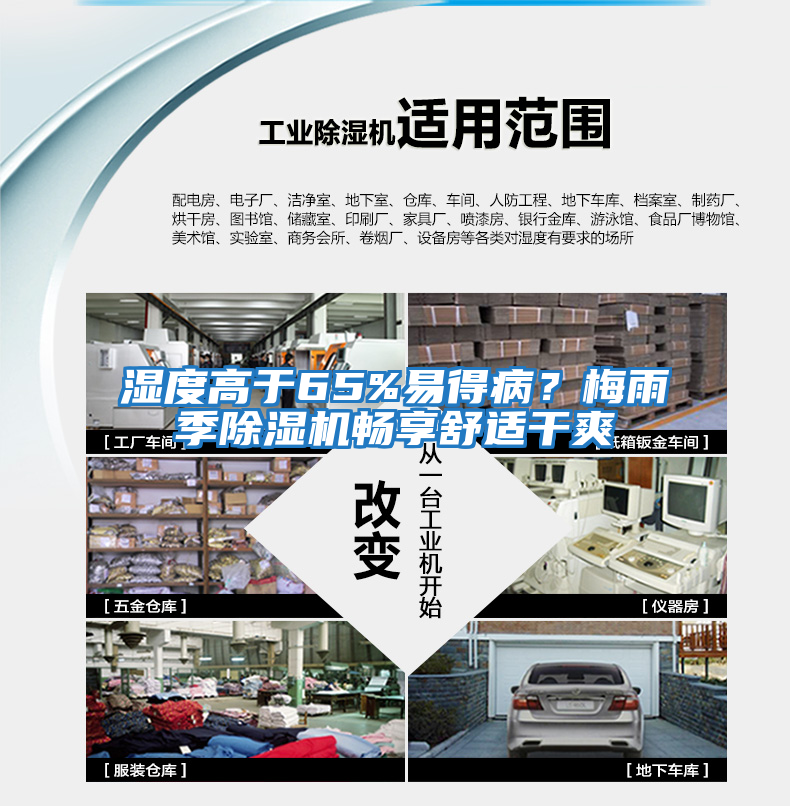 濕度高于65%易得??？梅雨季除濕機暢享舒適干爽