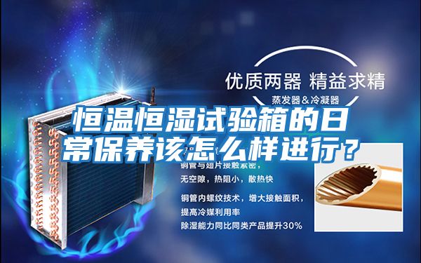 恒溫恒濕試驗箱的日常保養(yǎng)該怎么樣進行？