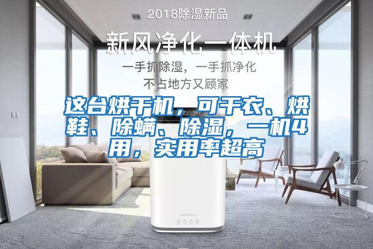 這臺烘干機，可干衣、烘鞋、除螨、除濕，一機4用，實用率超高