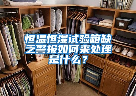 恒溫恒濕試驗箱缺乏警報如何來處理是什么？