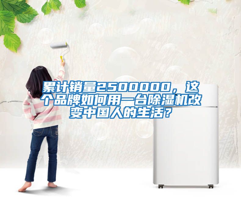 累計(jì)銷量2500000，這個(gè)品牌如何用一臺(tái)除濕機(jī)改變中國人的生活？