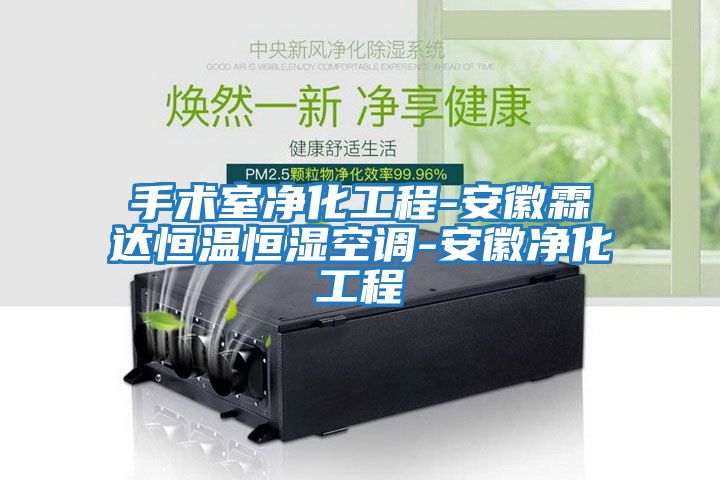 手術(shù)室凈化工程-安徽霖達恒溫恒濕空調(diào)-安徽凈化工程