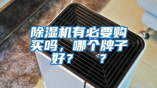 除濕機有必要購買嗎，哪個牌子好？  ？