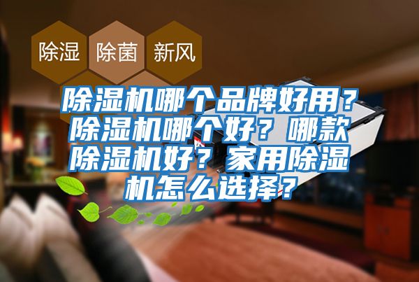 除濕機哪個品牌好用？除濕機哪個好？哪款除濕機好？家用除濕機怎么選擇？