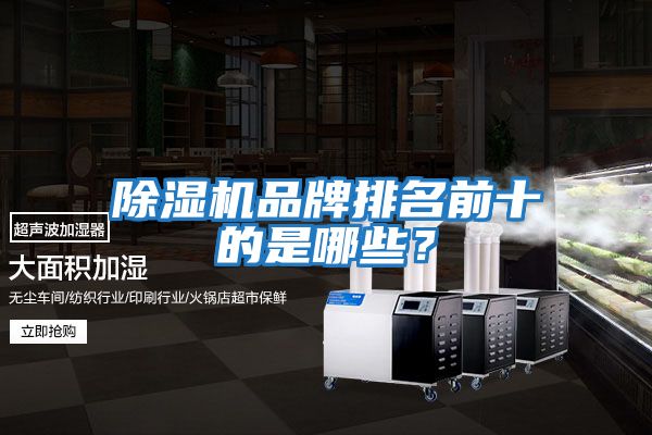 除濕機品牌排名前十的是哪些？