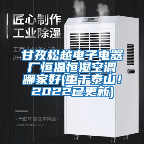甘孜松越電子電器廠恒溫恒濕空調哪家好(重于泰山！2022已更新)