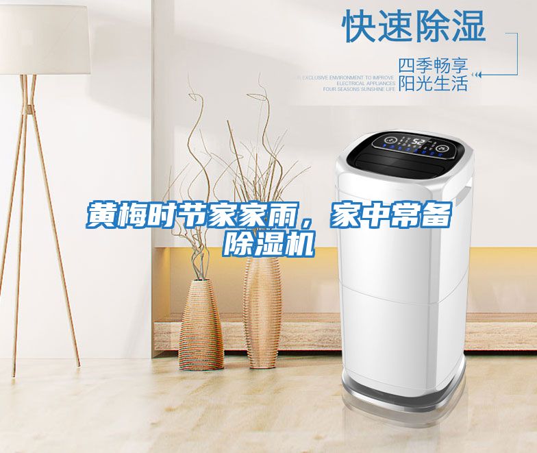 黃梅時節家家雨，家中常備除濕機