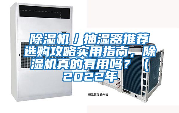 除濕機／抽濕器推薦選購攻略實用指南，除濕機真的有用嗎？（2022年